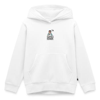 Schlaflos, Kaffee und Lösungen - Kinder Premium Organic Hoodie - Weiß - Vorne - AI Model Kid Female (0cm)