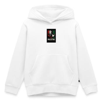 Peace for Palestine Eco-conscious design - Kids Premium Organic Hoodie - white - Front - AI Model Kid Female (0cm)