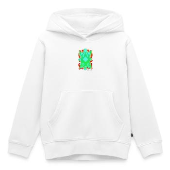 formulaires-tapisserie-2023-2_-4- - Sweat Premium à capuche enfant bio - blanc - Devant - AI Model Kid Female (0cm)
