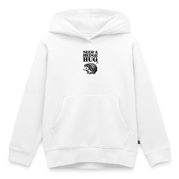 Winkendes Logo mit abstrakten Grafiken - Kinder Premium Organic Hoodie - Weiß - Vorne - AI Model Kid Female (0cm)