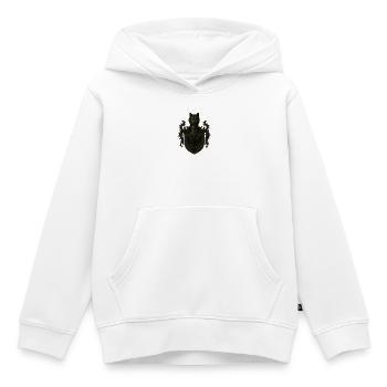 Jerrik Joris von Josten – Wolf & Doppeladler Crest - Kinder Premium Organic Hoodie - Weiß - Vorne - AI Model Kid Female (0cm)