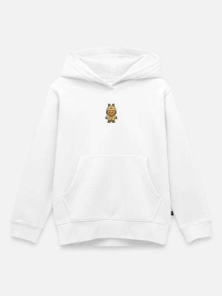 Bärchen Kuscheltier mit Streetwear-Style - Kinder Premium Organic Hoodie - Weiß