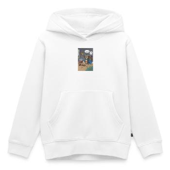 Superhero Cat Splash - Regrettable Saga du poisson rouge - Sweat Premium à capuche enfant bio - blanc - Devant - AI Model Kid Female (0cm)