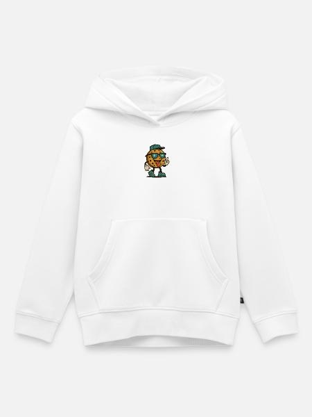 Cookie Walker - Kinder Premium Organic Hoodie - Weiß
