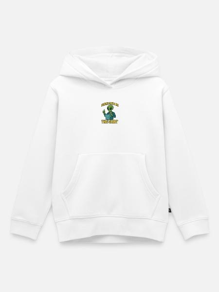 Außerirdischer Kleidungswitz - Kinder Premium Organic Hoodie - Weiß