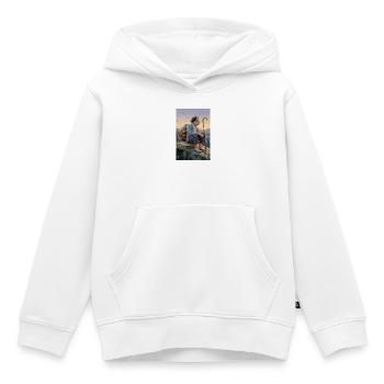 Uralte humanoide Schnecke - Kinder Premium Organic Hoodie - Weiß - Vorne - AI Model Kid Female (0cm)
