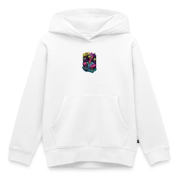 Neon Flamingo  - Kinder Premium Organic Hoodie - Weiß - Vorne - AI Model Kid Female (0cm)