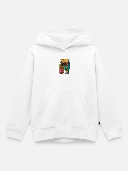 Dackel Imbiss Moin - Kinder Premium Organic Hoodie - Weiß