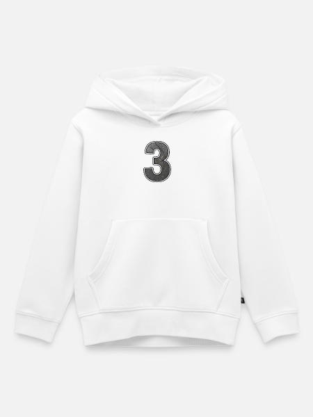 Rusty Industrial Number 3 - Kinder Premium Organic Hoodie - Weiß