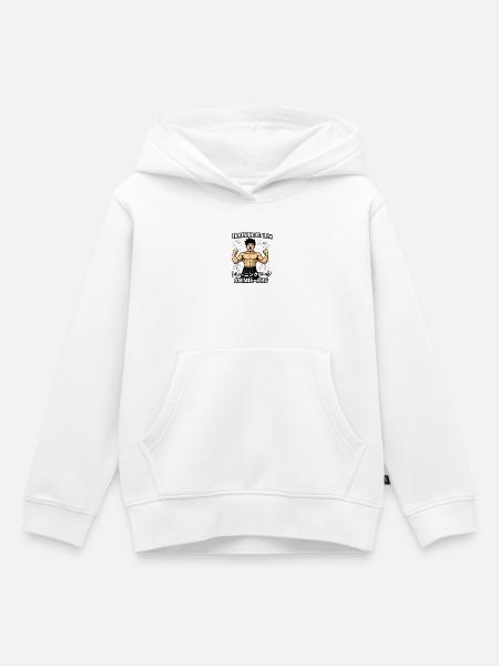 Training Ist Mein Anime Arc - Kinder Premium Organic Hoodie - Weiß