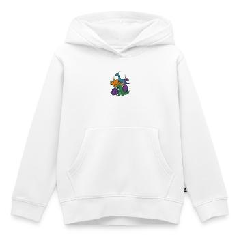 Cute Dinosaurs – Cartoon Trio - Kids Premium Organic Hoodie - white - Front - AI Model Kid Female (0cm)