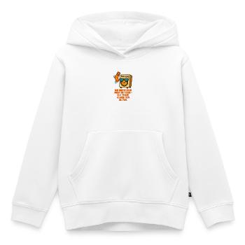 Ich_drehe_mich_nicht_im_Kreis_ich_Tanze_durch_d - Kinder Premium Organic Hoodie - Weiß - Vorne - AI Model Kid Female (0cm)
