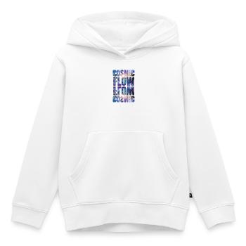 Flux cosmique – Univers - Sweat Premium à capuche enfant bio - blanc - Devant - AI Model Kid Female (0cm)