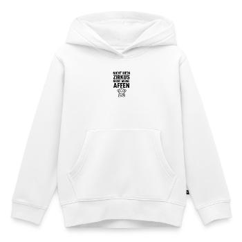 Not My Circus Monkey Cartoon - Kids Premium Organic Hoodie - white - Front - AI Model Kid Female (0cm)