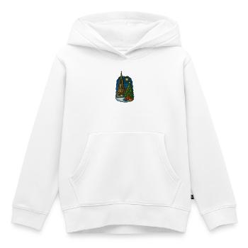 Ulmer Weihnachtsmarkt mit Ulmer Münster - Kinder Premium Organic Hoodie - Weiß - Vorne - AI Model Kid Female (0cm)
