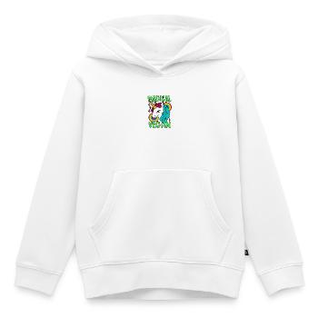 Magisches Go Vegan-Einhorn - Kinder Premium Organic Hoodie - Weiß - Vorne - AI Model Kid Female (0cm)