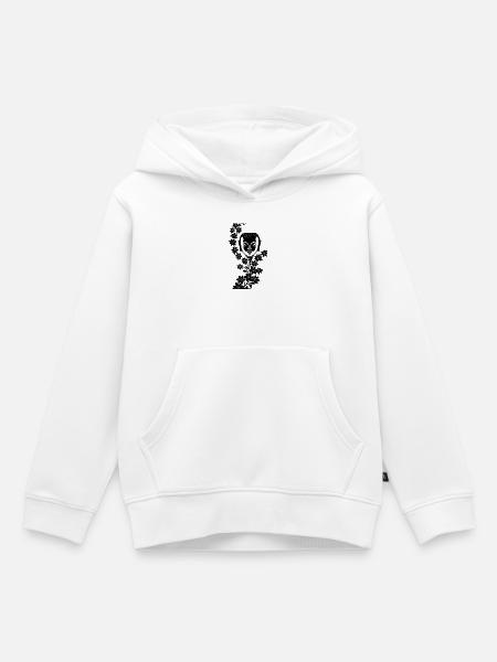 Buddha mit Blumenkranz--Soul  - Kinder Premium Organic Hoodie - Weiß