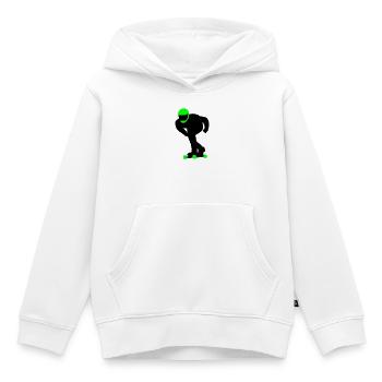 Longboard - Kinder Premium Organic Hoodie - Weiß - Vorne - AI Model Kid Female (0cm)