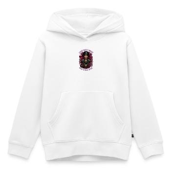 Bad Girls Ride – Mécanique de dreadlocks roses - Sweat Premium à capuche enfant bio - blanc - Devant - AI Model Kid Female (0cm)
