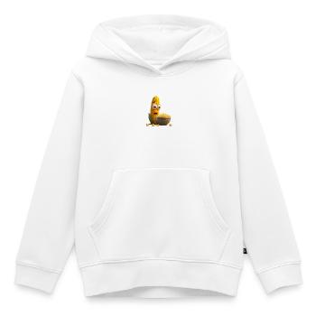 Maiskolben-Überraschung - Kinder Premium Organic Hoodie - Weiß - Vorne - AI Model Kid Female (0cm)