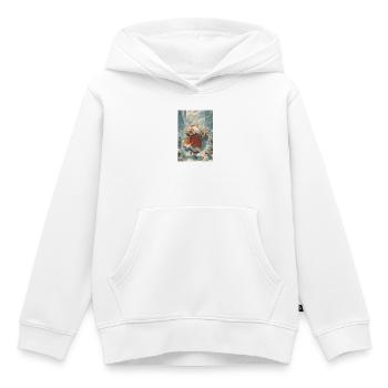Weihnachtsmannparade in Frost City - Kinder Premium Organic Hoodie - Weiß - Vorne - AI Model Kid Female (0cm)