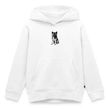 American Akita Holly - Kinder Premium Organic Hoodie - Weiß - Vorne - AI Model Kid Female (0cm)