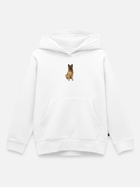American Akita Holly - Kinder Premium Organic Hoodie - Weiß
