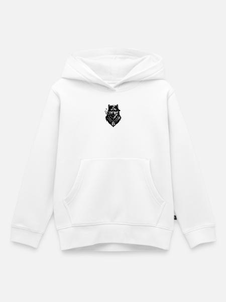 Knurrbert - Kinder Premium Organic Hoodie - Weiß