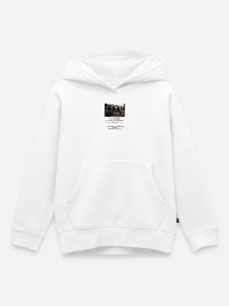Ruinenlager im Abendlicht - Kinder Premium Organic Hoodie - Weiß