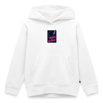 Smash la victoire ! Ping Pong - Sweat Premium à capuche enfant bio - blanc - Devant - AI Model Kid Female (0cm)