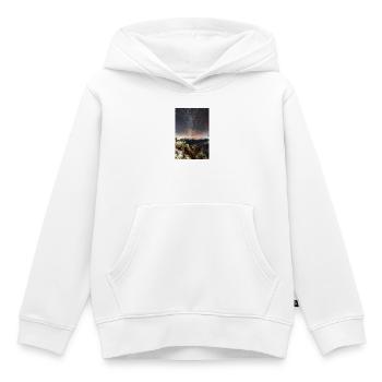 The Milky Way above Agrafa Mountains - Kids Premium Organic Hoodie - white - Front - AI Model Kid Female (0cm)