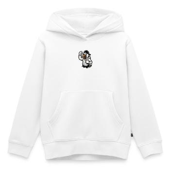 Kampfadler Maskottchen  - Kinder Premium Organic Hoodie - Weiß - Vorne - AI Model Kid Female (0cm)