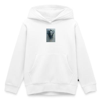 Percée de l’éléphant - Sweat Premium à capuche enfant bio - blanc - Devant - AI Model Kid Female (0cm)