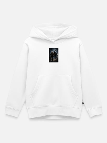 Der Tod folgt mir - Kinder Premium Organic Hoodie - Weiß