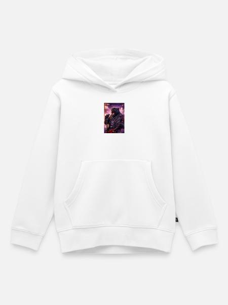 RockyZoo9 - Kinder Premium Organic Hoodie - Weiß
