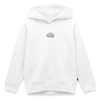 Capybara dans le bain de source - Sweat Premium à capuche enfant bio - blanc - Devant - AI Model Kid Female (0cm)