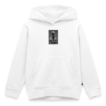 Dotgrid LED-Anzug - Kinder Premium Organic Hoodie - Weiß - Vorne - AI Model Kid Female (0cm)