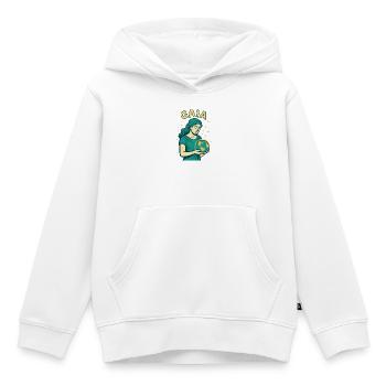 Gaïa - Mère Nature - Arbre de Vie - Sweat Premium à capuche enfant bio - blanc - Devant - AI Model Kid Female (0cm)