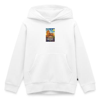 Rom, Italien. - Kinder Premium Organic Hoodie - Weiß - Vorne - AI Model Kid Female (0cm)