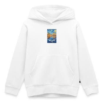 Mailand, Italien. - Kinder Premium Organic Hoodie - Weiß - Vorne - AI Model Kid Female (0cm)