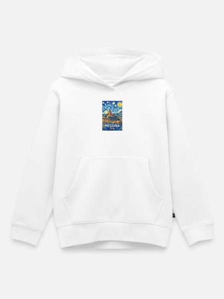Messina, Italien. - Kinder Premium Organic Hoodie - Weiß