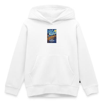 Leeds, England - Kinder Premium Organic Hoodie - Weiß - Vorne - AI Model Kid Female (0cm)