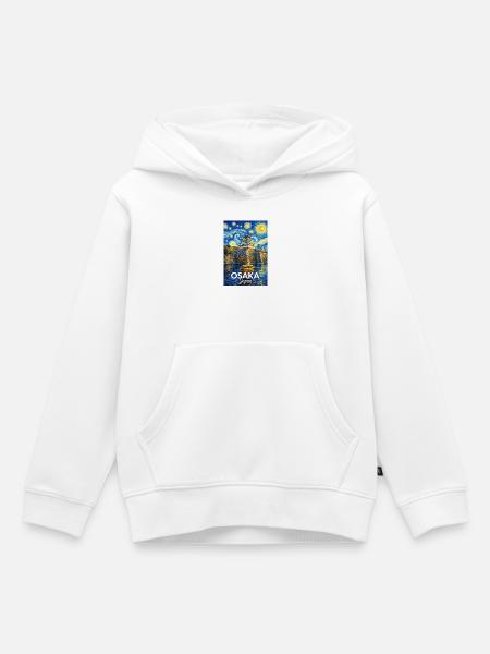 Osaka, Japan - Kinder Premium Organic Hoodie - Weiß