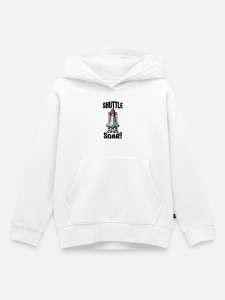 Start des Space Shuttle Soar - Kinder Premium Organic Hoodie - Weiß