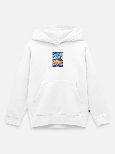Białystok, Polen - Kinder Premium Organic Hoodie - Weiß