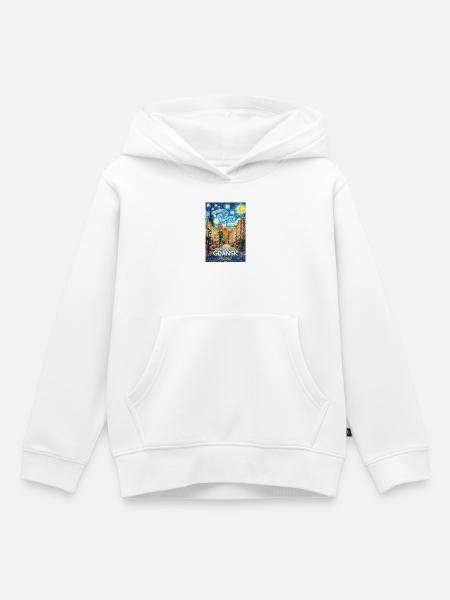Gdańsk, Polen - Kinder Premium Organic Hoodie - Weiß