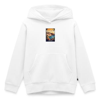 Découvrez le charme méditerranéen d’Alicante en Espagne - Sweat Premium à capuche enfant bio - blanc - Devant - AI Model Kid Female (0cm)