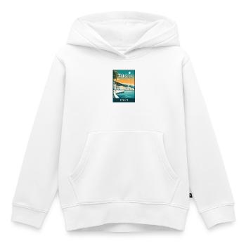 Découvrez la Trieste des gemmes adriatiques en Italie - Sweat Premium à capuche enfant bio - blanc - Devant - AI Model Kid Female (0cm)