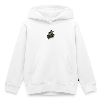 Monkey on motorcycle color explosion - Kids Premium Organic Hoodie - white - Front - AI Model Kid Female (0cm)