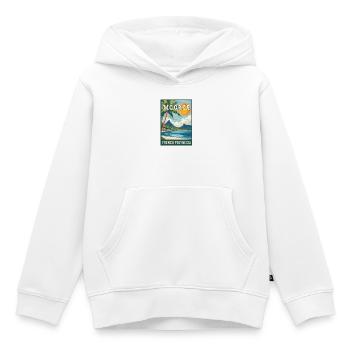 Erkunden Sie tropische Moorea in Französisch-Polynesien - Kinder Premium Organic Hoodie - Weiß - Vorne - AI Model Kid Female (0cm)